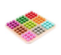 FIXOSHEE Sudoku de Madera para Años de Mesa Educativo con Deslizantes Desarrollo de Pensamiento Lógico y Matemático Juguete Didáctico para Preescolar