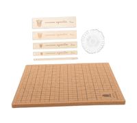 FIXOSHEE Tablero de Corcho Macramé Resistente con Alfileres Reglas Auxiliares y Manual para Proyecto de Pulseras y Tejidos DIY