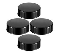 FIXOSHEE Tapones de Rosca Redondos de Plástico Resistente para Botellas de Vidrio 4 Unidades Ideales para Uso en Jarras de Vino