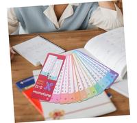 FIXOSHEE Tarjeta Flash de multiplicación Cartel de multiplicación gráfico de la Tabla de multiplicar Tarjetas Flash de múltiples matemáticas Tabla de Tiempos Mesa de división el plastico