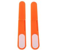 FIXOSHEE Tijeras de Pesca de Precisión Pequeñas, Cortadores de Línea de Plástico Naranja 2 Piezas, Mini Tijeras para Costura y Manualidades, Kit Portátil para Pesca y Confección