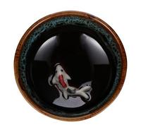 FIXOSHEE Tintero de Cerámica para Caligrafía y Pintura, Placa de Tinta Creativa Multicolor, Tamaño Pequeño, Color Azul Joya, Bandeja para Estudiantes y Amantes del Dibujo Artístico