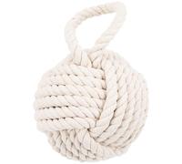 FIXOSHEE Tope de Puerta Decorativo Cuadrado Artesanal Bola Anti Portazos Bloqueador de Puerta de Algodón y Cuerda Accesorio Práctico para Hogar Oficina y Restaurante