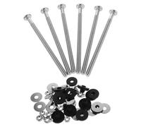 FIXOSHEE Tornillo De Fijación De Tapa De Inodoro Junta De Inodoro Universal Herrajes Para Tanque De Pernos De Asiento De Tuerca De Asiento De De Acero Inoxidable