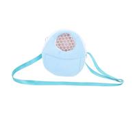 FIXOSHEE Transportín Transpirable para Pequeños Roedores con Malla Ventilada, Forro De Algodón Medio Azul, Bolsa Portátil para Viaje y Nido para Hámsteres, Cobayas, Ardillas y Chinchillas