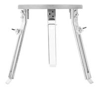 FIXOSHEE Trípode Experimental Elevable de Aluminio Fundido Plateado, Soporte Desmontable para Lámpara de Alcohol, Equipo para Experimentos Químicos y Enseñanza en Laboratorio