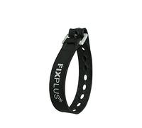 Fixplus de Banda Strap - Sujeción para Fijar, Fijar, empaquetado y Fijo zurren, de plástico Especial con Hebilla de Aluminio de El Avión Diseño, 35 cm en Negro