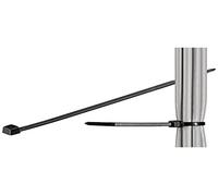 Fixpoint 17069 - Brida sujetacables de nylon resistente al agua (200 x 2,5 mm, 100 unidades), color negro