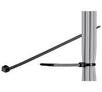 Fixpoint 17071 - Brida sujetacables de nylon resistente al agua (200 x 3,5 mm, 100 unidades), color negro