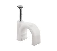 Fixpoint KBCR 10 (100) - Abrazadera para cables (Color blanco)