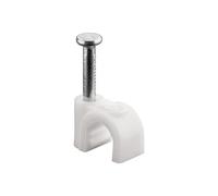 Fixpoint KBCR 5 (100) - Abrazadera para cables (Color blanco) 17077