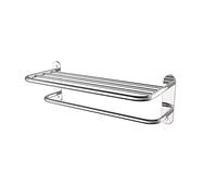 Fixsen - Toallero de baño de 24 Pulgadas, Estante de Toalla de Acero Inoxidable Cromado y aleación de Zinc, 1 Unidad para casa, Lavabo y Hotel