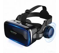 FIYAPOO Gafas VR 3D con Auriculares - Gafas Realidad Virtual de Niños para Películas y Juegos, Compatible con Teléfonos Android y iPhone de 4,7 a 6,8 Pulgadas, Niños.