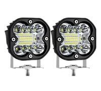 FIYFIOW Faros Motocicleta para Motocicletas, Lámpara Led Brillante 4x4 Barra Off ROA Boat Camión Tractor ATV SUV Superbrillante 3 Pulgadas Foco Luz Trabajo Antiniebla