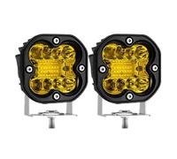 FIYFIOW Faros Motocicleta para Motocicletas, Lámpara Led Brillante 4x4 Barra Off ROA Boat Camión Tractor ATV SUV Superbrillante 3 Pulgadas Foco Luz Trabajo Antiniebla