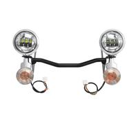 FIYFIOW Faros Motocicleta para Touring para Road para King para Electra para Glide 1994-2024 Motocicleta LED Que Pasa La Señal Giro Conducción Luz Punto Niebla