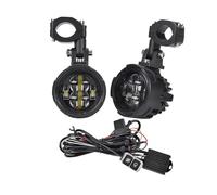 FIYFIOW Moto Proyector Faros Antiniebla LED Auxiliares Para Motocicleta, Focos Delanteros De 100 W Con Interruptor Cable Y Dos Colores