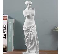 FIYSON 11 pulgadas clásico griego Venus de Milo Escultura Figura,resina griega romana mitología decorativa figura para artistas coleccionables, adornos modernos de escritorio para el hogar de la sala