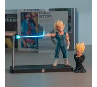 FIYSON 3D Dragon Ball Luz Nocturna Magnética Original y Auténtica Anime Ragon Ball Z Figuras Adornos Goku Vegeta Kamehameha Luz Nocturna Magnética Levitación Nocturna Recargable, Regulable (Estilo 1)