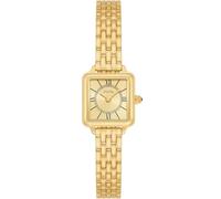 FIYTA Eclipse Series - Reloj para mujer, caja rectangular, pulsera ajustable de acero inoxidable o correa de cuero, envuelto en elegante caja de regalo, elegante reloj de regalo para mujer, Oro