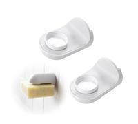 Fiyuer 2 Piezas Jabonera Magnético de jabón, Soporte Magnético de Jabón, Jabonera Magnética Pared, Jabonera Baño, Sin Perforación, Adecuado para Baño y Cocina