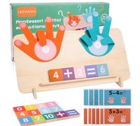 Fizdoqg Juguete de Matemáticas de Madera, Juegos Educativos Niños, Juguetes Montessori Matemáticas para Niños y Niñas de 3, 4, 5 Años