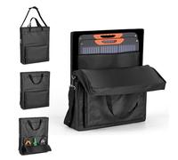 Fizentia Funda de transporte para panel solar compatible con Jackery Solarsaga de 100 W, bolsa de almacenamiento impermeable para Jackery Solar Saga 100 W, 100 x 200 W, organizador de panel solar de
