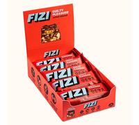 FIZI Barritas Veganas Guilty Pleasure - Almendra Salada 10 x 40 g - con Caramelo y Cobertura de Chocolate Vegano - Sin Gluten, Lactosa y Azúcar Añadido - Snack Saludable y Alternativa a Postres