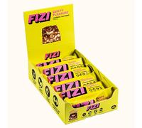 FIZI Barritas Veganas Guilty Pleasure - Anacardo + Caramelo 10 x 40 g - con Cobertura de Chocolate Vegano - Sin Gluten, Lactosa y Azúcar Añadido - Snack Saludable y Alternativa a Postres