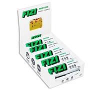 FIZI Protein Bar Matcha + Raspberry 10 x 45 g - Barritas Proteicas con 32% de Proteína Vegana, 14,3 g por Porción - Sin Gluten, Lactosa y Azúcar Añadido - Snack Proteico de Té Matcha y Frambuesa