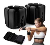 Fizyo Adjustable Set of Silicone Weights for Ankle and Wrists, 2 pcs (0.9kg) - Ideal for Fitness, Running, Yoga, Pilates, Pool, Rehabilitation, Women, Girls and Children