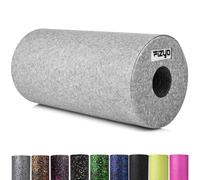 Fizyo Rodillo de Masaje Muscular 30x15 cm - Foam Roller de Alta Densidad para Liberación Miofascial, Recuperación Deportiva, Yoga, Pilates, Cross Training y Fitness (Gris)