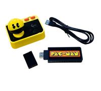 Fizz Creations PAC-MAN Plug & Play. Juego de arcade retro para juegos. Controlador inalámbrico. Incluye cable HDMI. Juego clásico de Pac Man.