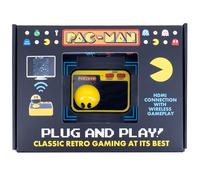 Fizz Creations Pac-Man Plug & Play. Juego de Arcade Retro para Juegos. Controlador inalámbrico. Incluye Cable HDMI. Juego clásico de Pac Man.