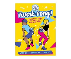 Fizz Creations Twerk Pong El original y divertido juego de fiesta para que tu trasero se agite Juegos familiares. Compite con amigos. Divertidos juegos novedosos. Grandes juegos de despedida de
