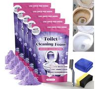 Fizzclean Limpiador de inodoro, 2026 Upgrade Fizzclean Wc Espuma, Acción Instantánea Fizz Clean, espuma Fizz Clean para hacer el inodoro brillante y fresco (4 bolsas)