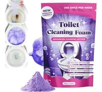 FizzClean - Limpiador de inodoro, espuma de limpieza de inodoro, espuma Insta-Action FizzClean para inodoro limpio y brillante con cero esfuerzo, limpiador de inodoro espumoso sin contacto, polvo