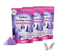 Fizzclean Toilet Cleaner, Fizz Clean Toilet Cleaner, Touch Free Foaming Toilet Cleaning Foaming Powder, Insta-Action FizzClean Foam, For Sparkling Clean Toilet With Zero Effort (3PCS)