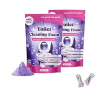 Fizzclean Toilet Cleaner, Fizz Clean Toilet Cleaner, Touch Free Foaming Toilet Cleaning Foaming Powder, Insta-Action FizzClean Foam, For Sparkling Clean Toilet With Zero Effort (2PCS)
