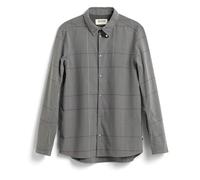 Fjäll Räven Rider's Flanellhemd LS Camisa de Franela, Grey Flag Window, L Hombres