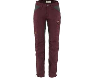 Fjällräven 89829 Kaipak Trousers Curved W Pants Womens Dark Garnet-Dark Grey 42
