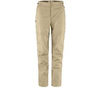 Fjällräven Abisko Hike Zip-Off Damen-Wanderhose Corto 2in1 Trekking Beige