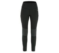 Fjallraven 84790-550-048 Abisko Värm Trekking Tights W/Abisko Warm Trekking Tights W Pants Mujer Black-Iron Grey Tamaño M