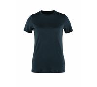 FJÄLLRÄVEN Camiseta de mujer Abisko Wool SS W azul oscuro | M