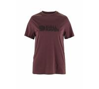FJÄLLRÄVEN Camiseta funcional con logo para mujer rojo oscuro | L