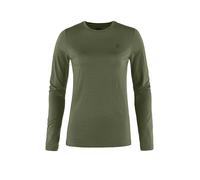 FJÄLLRÄVEN Camiseta funcional de mujer Abisko Wool oliva | S