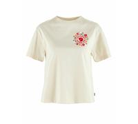 FJÄLLRÄVEN Camiseta funcional de mujer Fjällblomster Logo blanco | XL