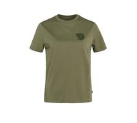 FJÄLLRÄVEN Camiseta funcional de mujer Fox Boxy Logo oliva | L