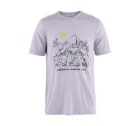 Fjällräven Camiseta Hoja Wool Lugnt lila XXL