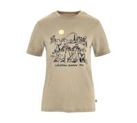 Fjällräven Camiseta Hoja Wool Lugnt para Damas marrón L